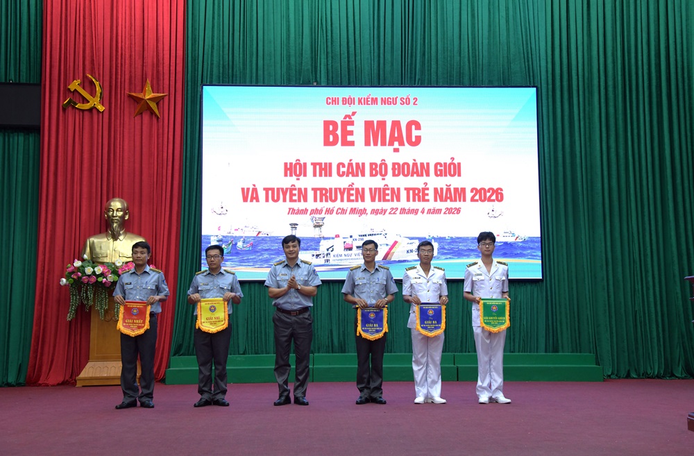 Chi đội Kiểm ngư số 2 tổ chức thành công Hội thi cán bộ Đoàn giỏi và Tuyên truyền viên trẻ năm 2026