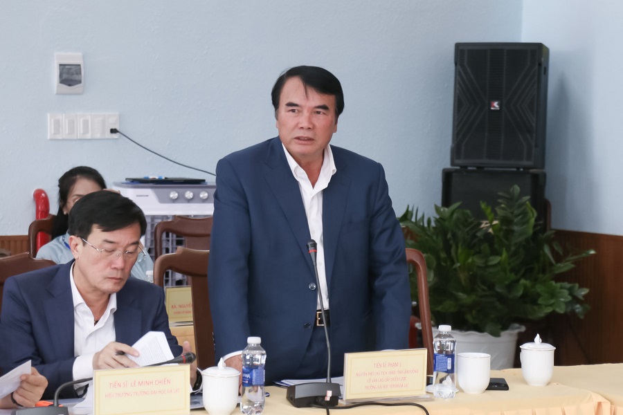 Tiến sĩ Phạm S, nguy&ecirc;n Ph&oacute; Chủ tịch UBND tỉnh, Cố vấn cao cấp chiến lược Trường Đại học Yersin Đ&agrave; Lạt n&ecirc;u &yacute; kiến về quy hoạch của x&atilde; Nam Ban L&acirc;m H&agrave;