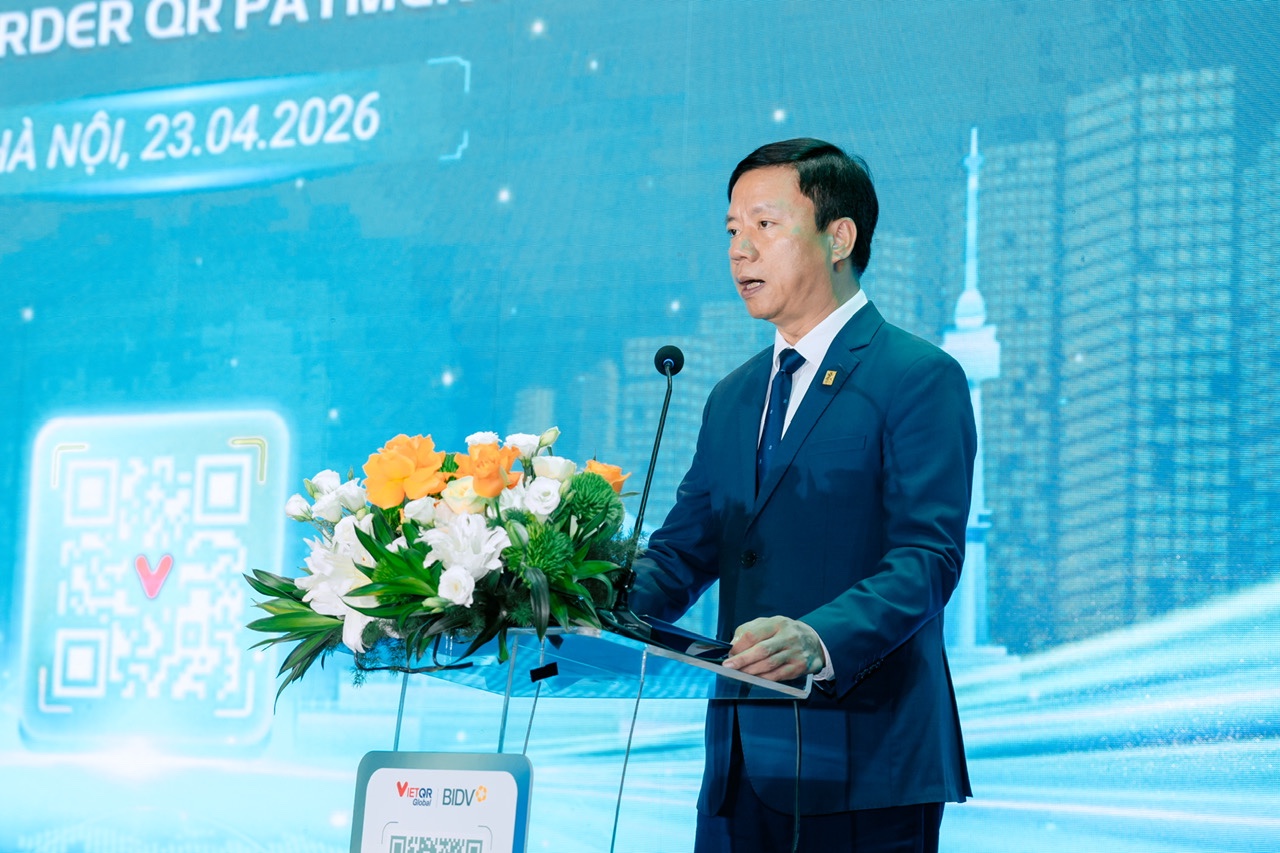 &Ocirc;ng Nguyễn Quang Minh &ndash; Tổng Gi&aacute;m đốc NAPAS - ph&aacute;t biểu tại sự kiện