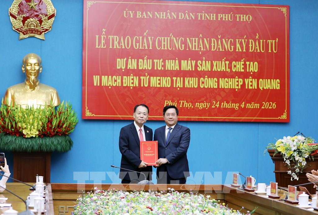 Phú Thọ thu hút dự án vi mạch, tạo động lực phát triển công nghiệp công nghệ cao