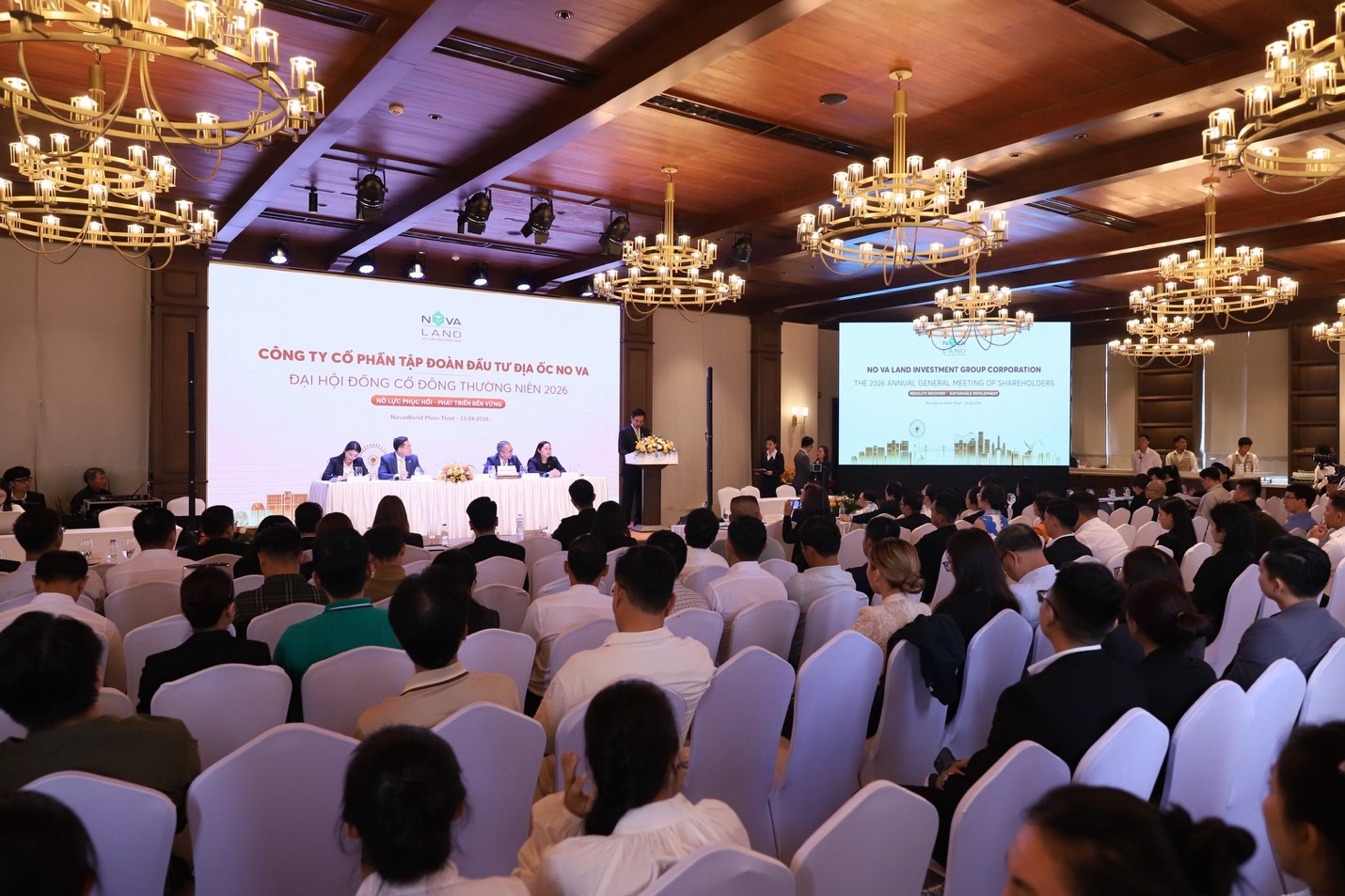 To&agrave;n cảnh Đại hội đồng Cổ đ&ocirc;ng thường ni&ecirc;n năm 2026 của Tập đo&agrave;n Novaland