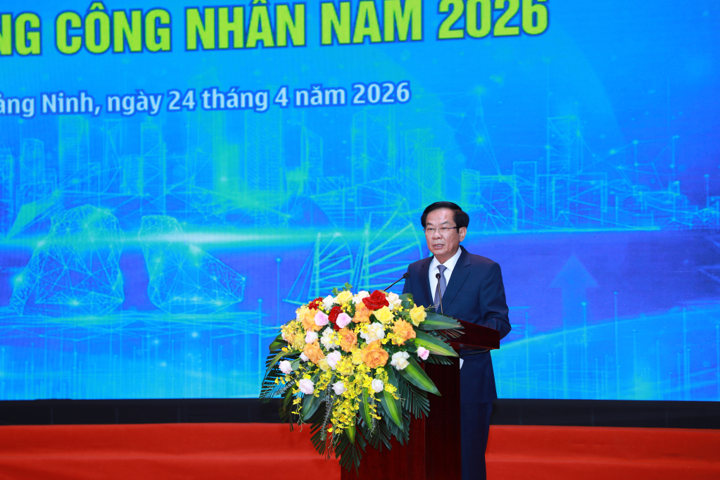 &Ocirc;ng Đỗ Thanh B&igrave;nh, Ủy vi&ecirc;n Ban Chấp h&agrave;nh Trung ương Đảng, Bộ trưởng Bộ Nội vụ, Trưởng Ban Chỉ đạo Th&aacute;ng h&agrave;nh động An to&agrave;n, vệ sinh lao động Trung ương ph&aacute;t biểu khai mạc v&agrave; ph&aacute;t động Th&aacute;ng h&agrave;nh động về An to&agrave;n, vệ sinh lao động - Th&aacute;ng C&ocirc;ng nh&acirc;n năm 2026