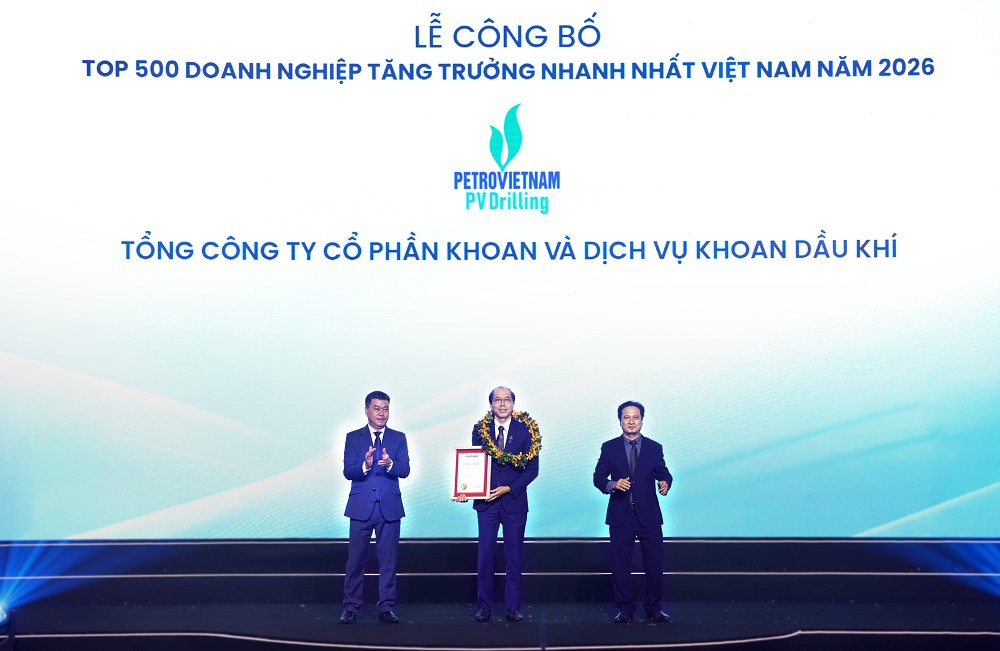 PV Drilling - Top 500 Doanh nghiệp tăng trưởng nhanh nhất Việt Nam