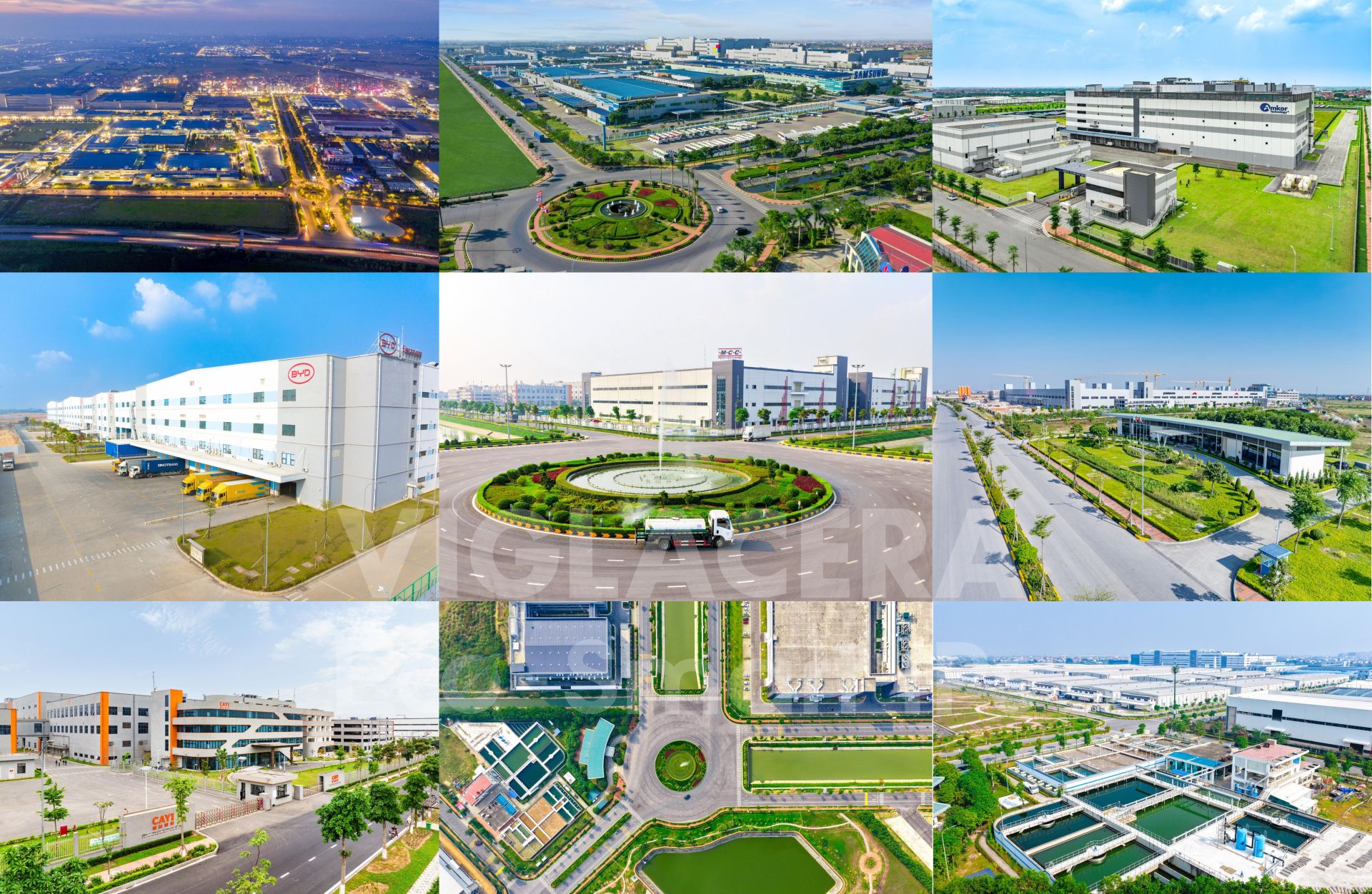 Hệ thống 18 khu c&ocirc;ng nghiệp Viglacera được ph&aacute;t triển hạ tầng kỹ thuật v&agrave; dịch vụ đồng bộ, từ tiện &iacute;ch c&ocirc;ng nghiệp đến khu nh&agrave; ở chuy&ecirc;n gia v&agrave; c&ocirc;ng nh&acirc;n