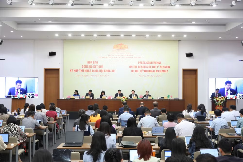 Quang cảnh họp b&aacute;o. (Ảnh: DUY LINH)