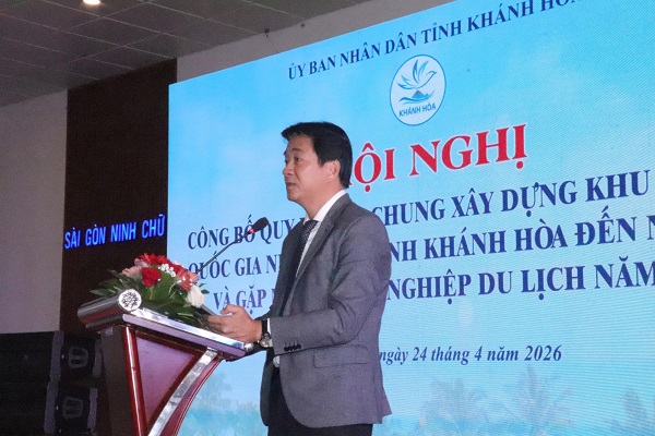 &Ocirc;ng Nguyễn Long Bi&ecirc;n- Ủy vi&ecirc;n Ban Thường vụ Tỉnh ủy, Ph&oacute; chủ tịch Thường trực UBND tỉnh ph&aacute;t biểu