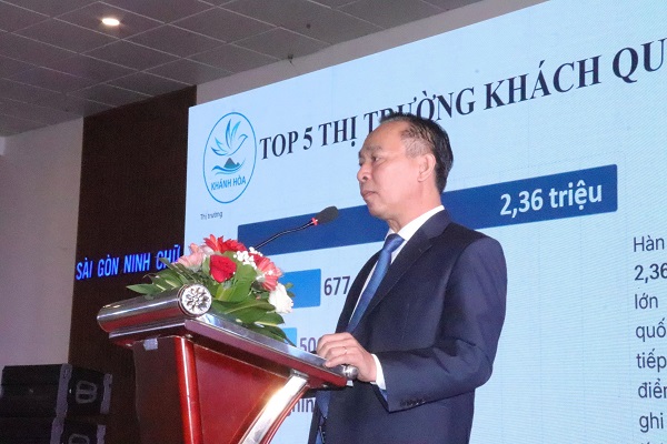 &Ocirc;ng Trương Văn Tiến- Gi&aacute;m đốc Trung t&acirc;m x&uacute;c tiến Đầu tư, Thương mại, Du lịch ph&aacute;t biểu