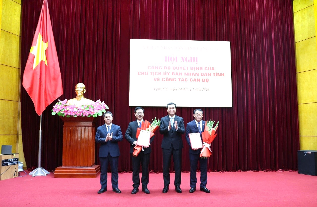 Lạng Sơn công bố quyết định điều động, bổ nhiệm cán bộ chủ chốt