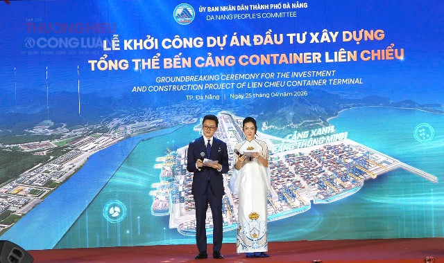 Lễ khởi c&ocirc;ng si&ecirc;u cảng container Li&ecirc;n Chiểu.