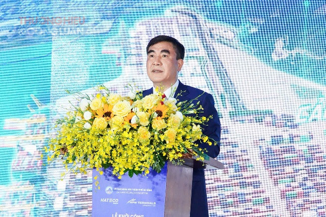 &Ocirc;ng Trần Văn Kỳ - Chủ tịch Tập đo&agrave;n Hateco ph&aacute;t biểu.