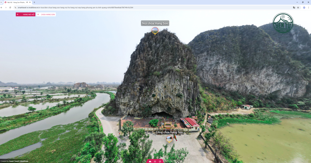 C&ocirc;ng nghệ VR360 cho ph&eacute;p du kh&aacute;ch tham quan trực tuyến di t&iacute;ch Hang Son (phường Y&ecirc;n Tử)