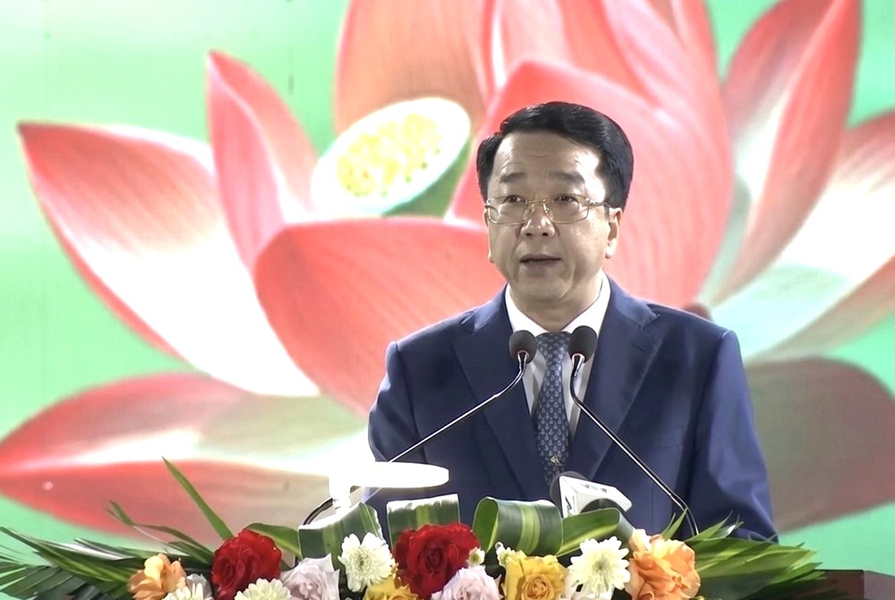 Chủ tịch UBND tỉnh Ninh B&igrave;nh Nguyễn Thanh B&igrave;nh ph&aacute;t biểu