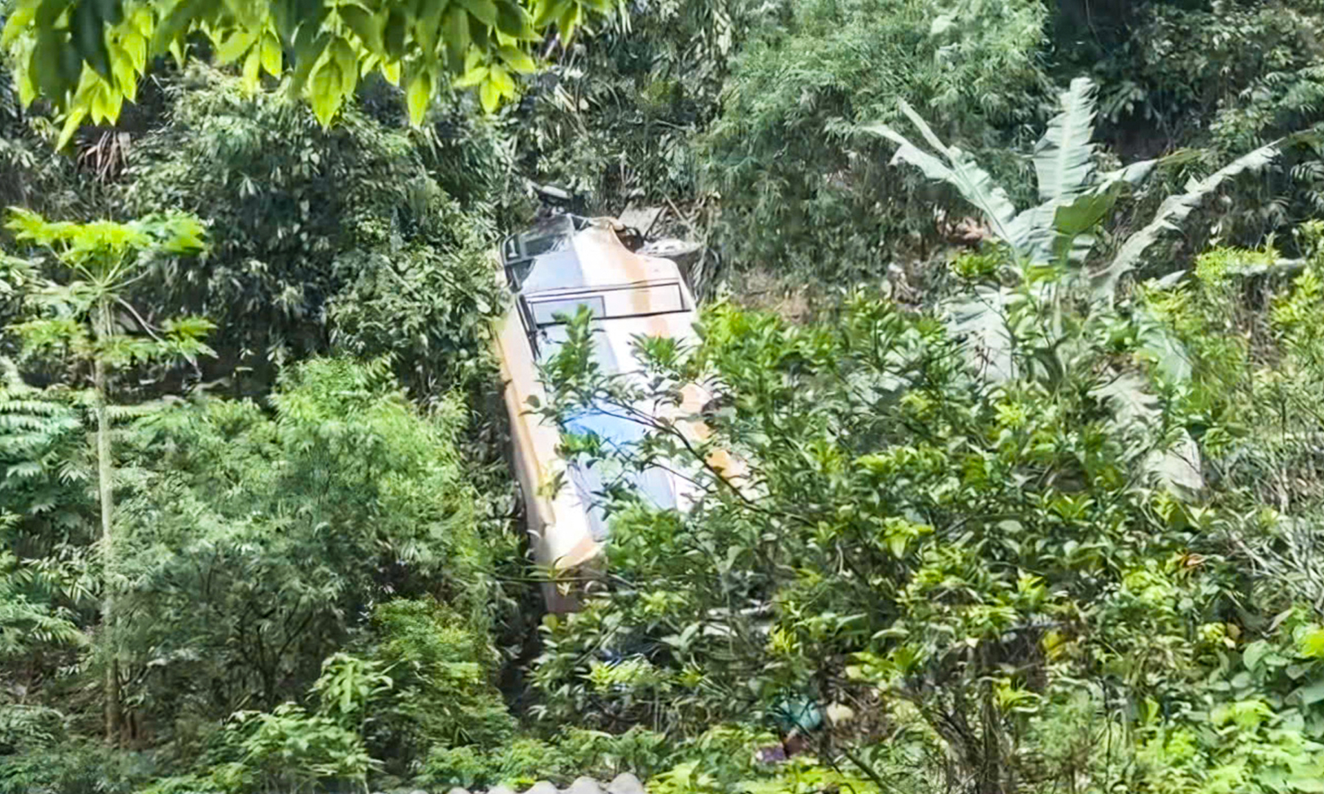 Hiện trường vụ tai nạn.