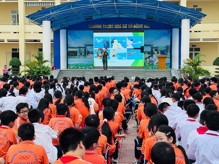 Hải Phòng: Tăng cường tuyên truyền phòng, chống đuổi nước cho học sinh