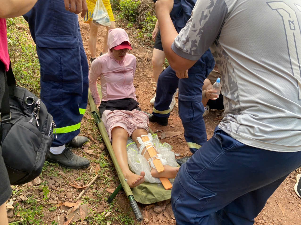 Hải Phòng: Giải cứu thành công một người dân gặp nạn tại khu vực núi Sơn Đào