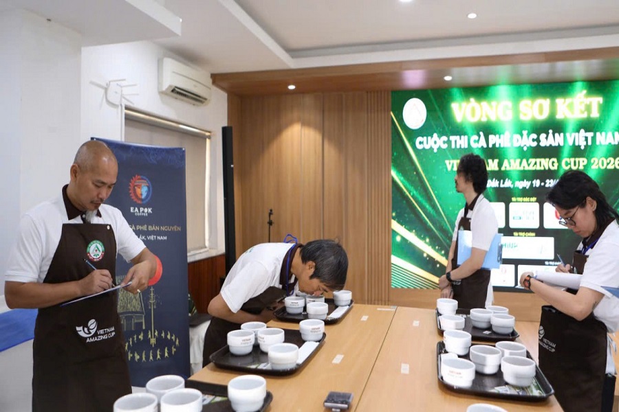 Gi&aacute;m khảo l&agrave;m việc ở v&ograve;ng thử, nếm