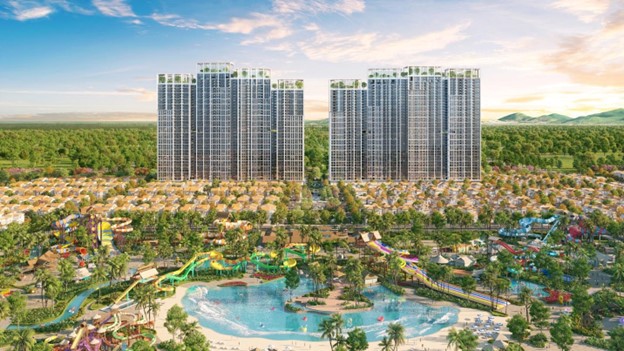 Beacon Tower sở hữu vị tr&iacute; đắc địa bậc nhất đ&ocirc; thị biển Blacna City. Ảnh phối cảnh: Sun Property