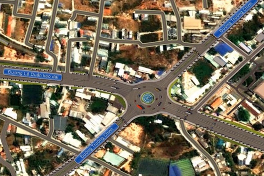 Điểm đầu dự &aacute;n đại lộ 4.700 tỉ đồng tại đường Trường Chinh kết nối với n&uacute;t giao cao tốc Bắc-Nam