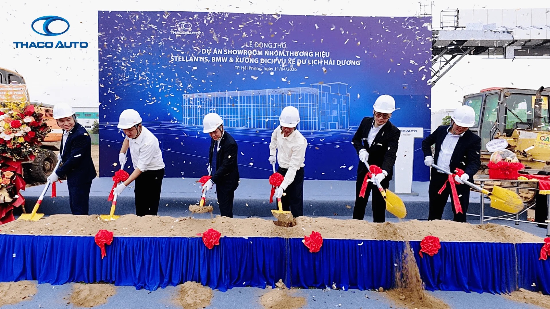 Dự &aacute;n Showroom nh&oacute;m thương hiệu Stellantis, BMW v&agrave; Xưởng Dịch vụ Xe Du lịch Hải Dương l&agrave; dấu mốc quan trọng trong chiến lược ph&aacute;t triển hệ thống ph&acirc;n phối v&agrave; dịch vụ của THACO AUTO