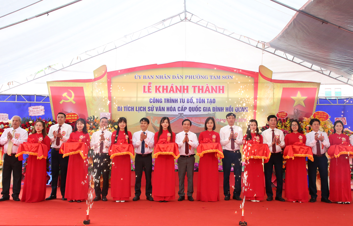 Bắc Ninh: Khánh thành công trình tu bổ, tôn tạo di tích lịch sử văn hoá cấp Quốc gia Đình Hồi Quan