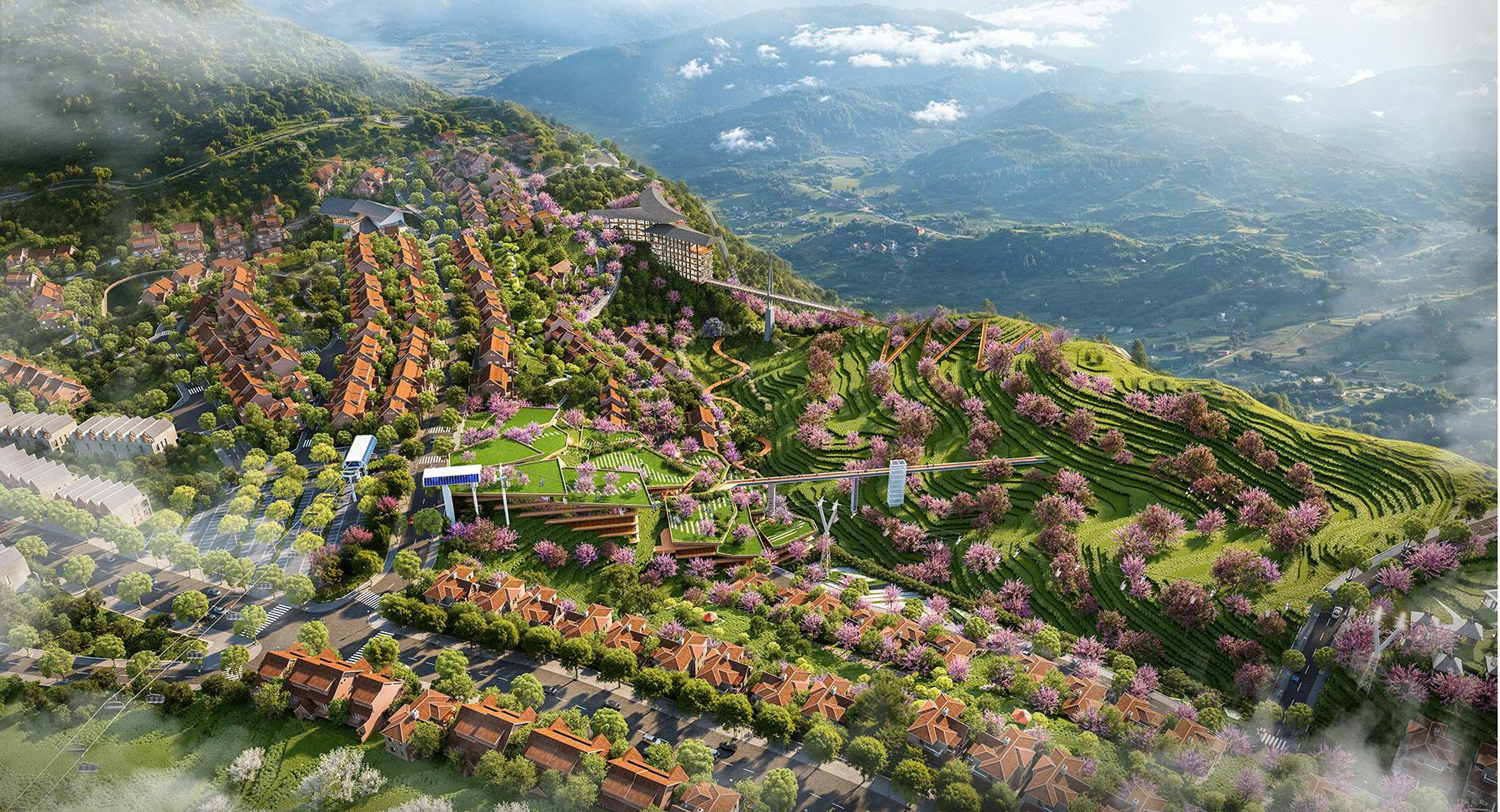 Khởi công Khu đô thị sinh thái Đồi chè Ô Quý Hồ (EcoSapa) hơn 2.400 tỷ đồng tại Sa Pa