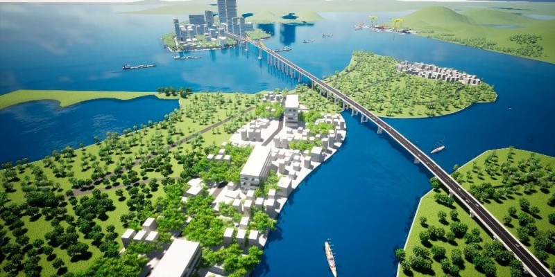 M&ocirc; h&igrave;nh cầu Thuận An vượt cửa biển