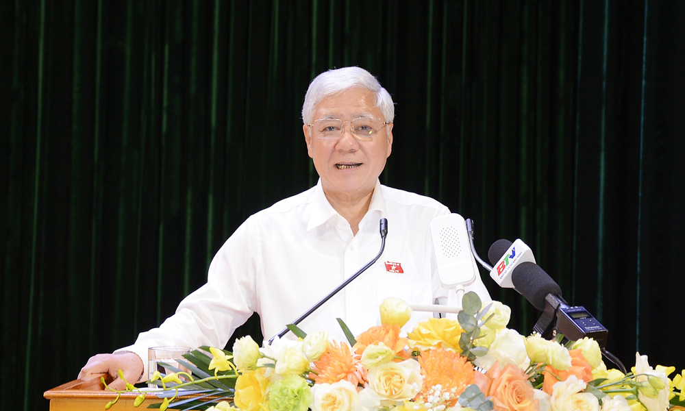 Đồng ch&iacute; Đỗ Văn Chiến, Ủy vi&ecirc;n Bộ Ch&iacute;nh trị, Ph&oacute; Chủ tịch Thường trực Quốc hội ph&aacute;t biểu