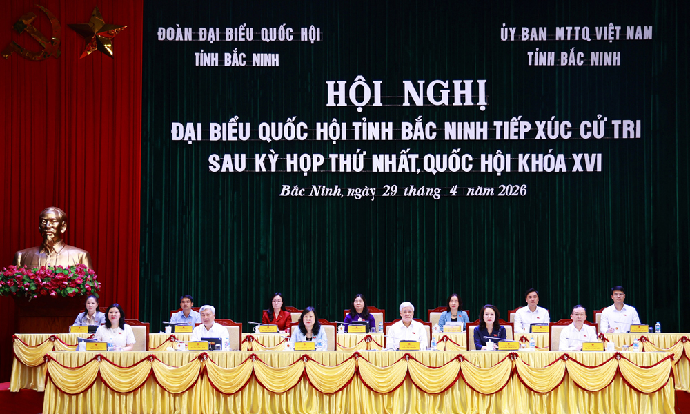 Đoàn đại biểu Quốc hội tỉnh Bắc Ninh tiếp xúc cử tri sau kỳ họp thứ Nhất