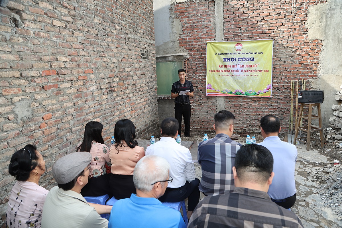 Quang cảnh lễ khởi c&ocirc;ng.