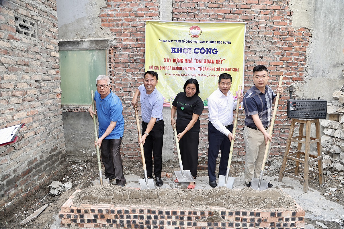 Phường Ngô Quyền khởi công xây dựng nhà Đại đoàn kết cho hộ khó khăn