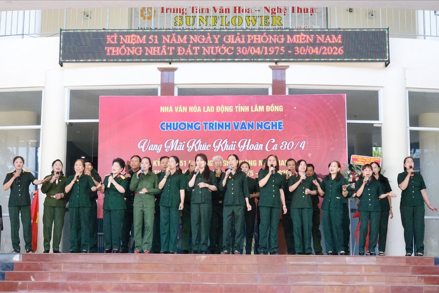 Lâm Đồng sôi nổi chương trình văn nghệ “Vang mãi khúc khải hoàn ca 30/4”