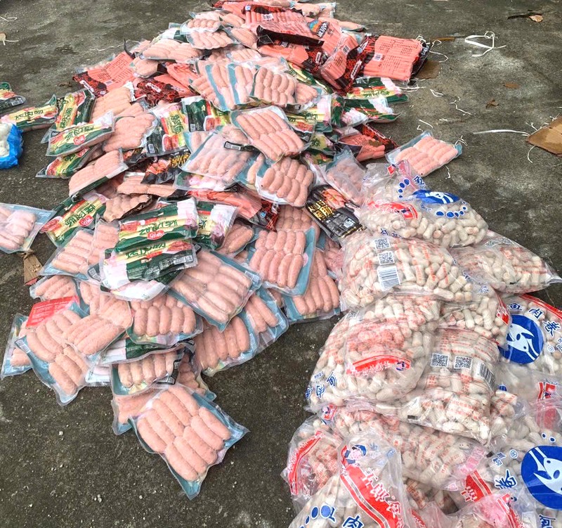Thu giữ hơn 200kg thực phẩm đông lạnh không rõ nguồn gốc
