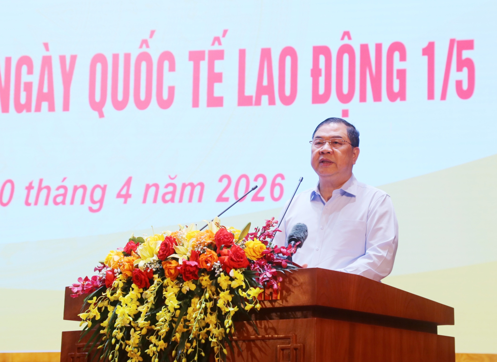&Ocirc;ng Phạm Gia T&uacute;c, Ủy vi&ecirc;n Bộ Ch&iacute;nh trị, Ph&oacute; Thủ tướng Thường trực Ch&iacute;nh phủ ph&aacute;t biểu tại chương tr&igrave;nh