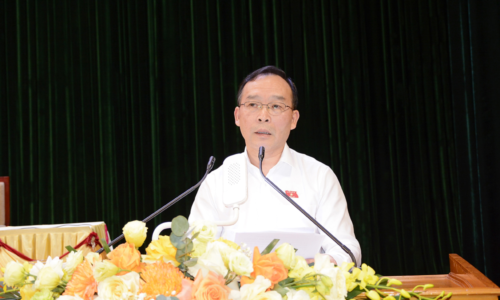 Đồng ch&iacute; Trần Văn Tuấn th&ocirc;ng b&aacute;o kết quả giải quyết, trả lời kiến nghị của cử tri phản &aacute;nh tại c&aacute;c cuộc tiếp x&uacute;c cử tri sau kỳ họp thứ Mười, Quốc hội kh&oacute;a XV.