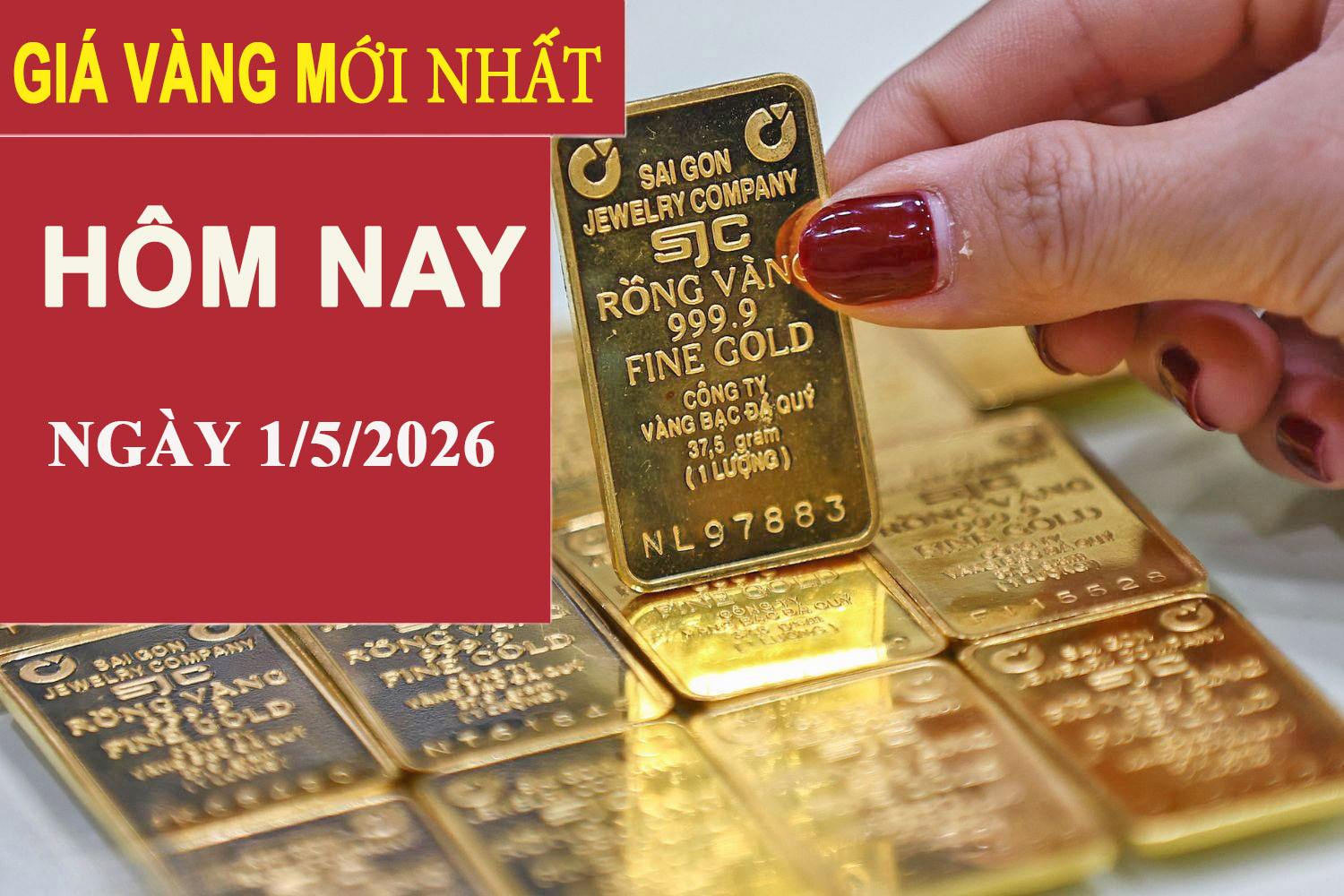 Giá vàng hôm nay 1/5: Trong nước đi ngang, thế giới bật tăng
