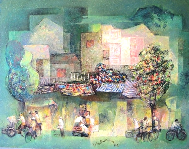 Thiếu nữa Xu&acirc;n ( sơn dầu)