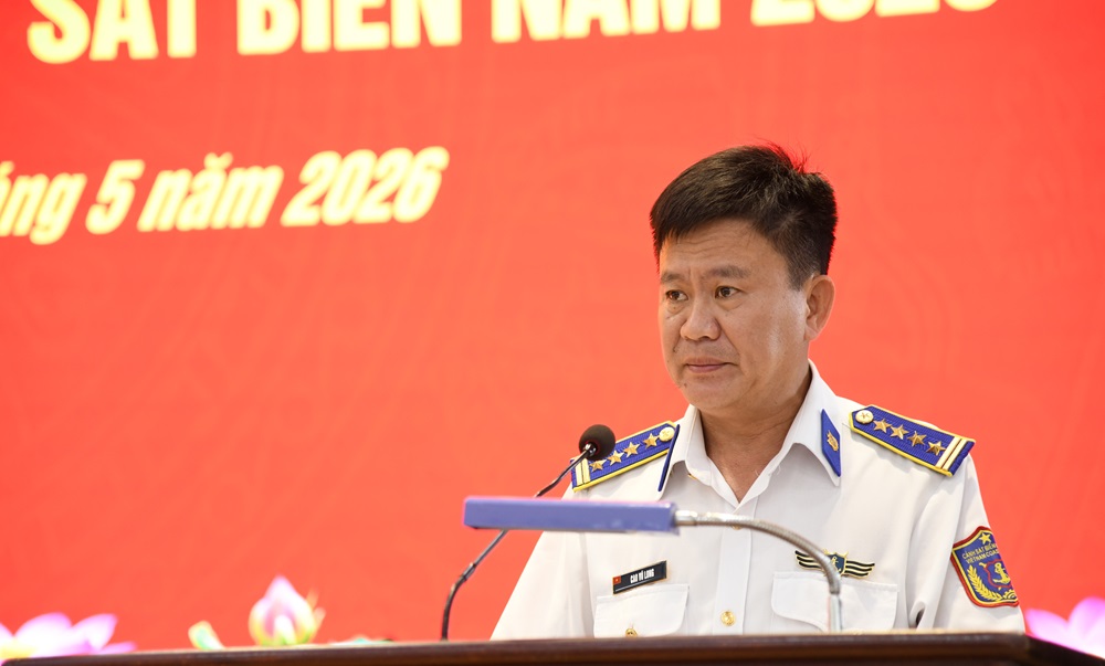 Đại t&aacute; Cao Vũ Long, Ph&oacute; Tư lệnh - Tham mưu trưởng V&ugrave;ng - Chủ tr&igrave; buổi khai mạc