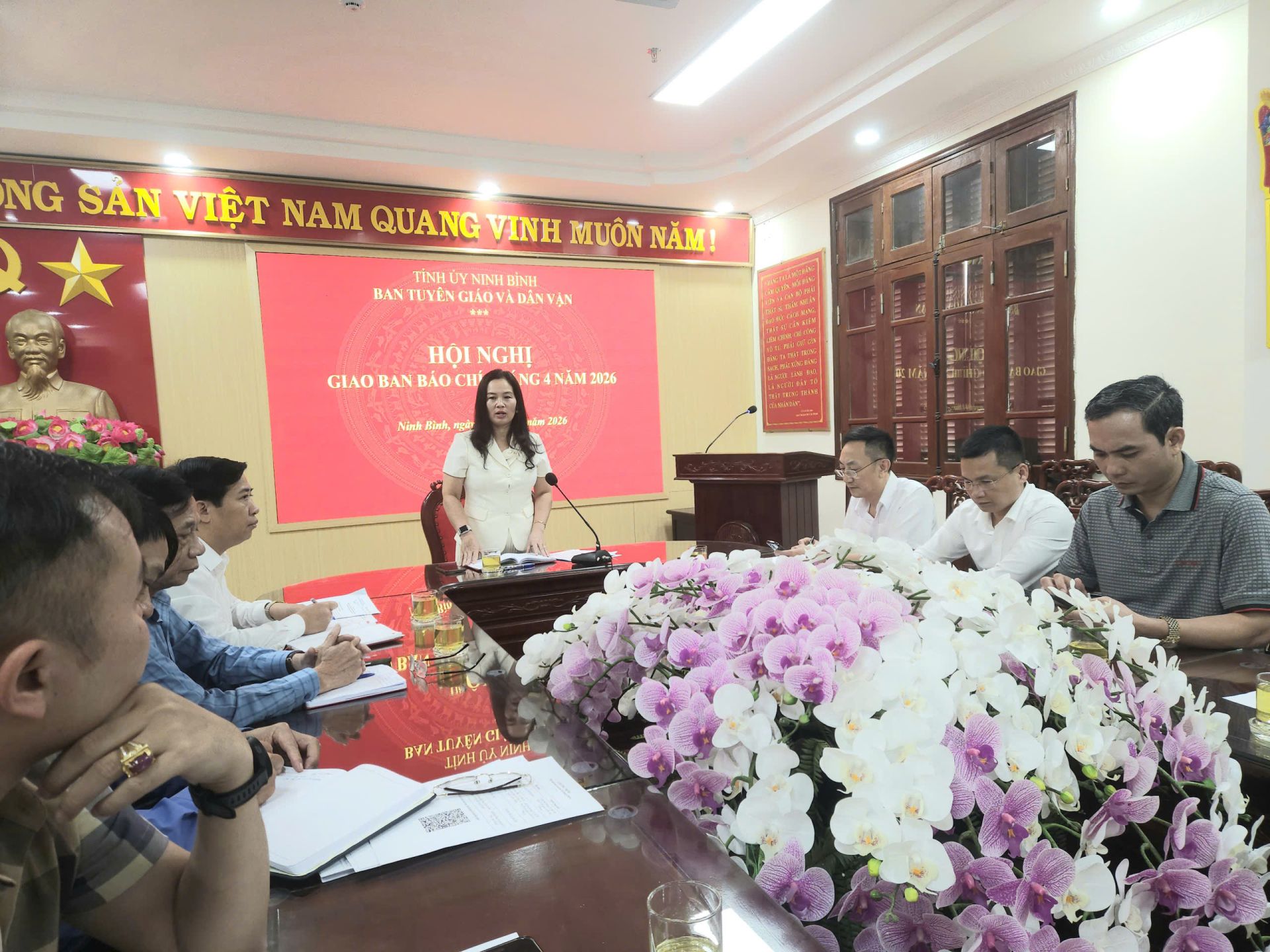 Ninh Bình: Giao ban báo chí tháng 4, nâng cao hiệu quả tuyên truyền