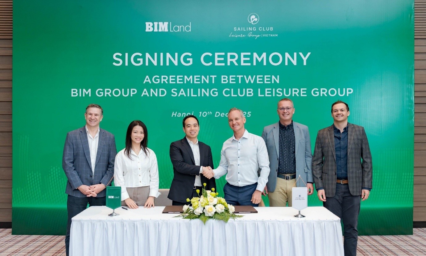 Sự hợp t&aacute;c s&acirc;u sắc giữa BIM Land v&agrave; Sailing Club Leisure Group được kỳ vọng tạo n&ecirc;n c&aacute;c trải nghiệm mang dấu ấn ri&ecirc;ng, gi&agrave;u cảm x&uacute;c, đ&aacute;p ứng xu hướng du lịch của du kh&aacute;ch hiện đại.