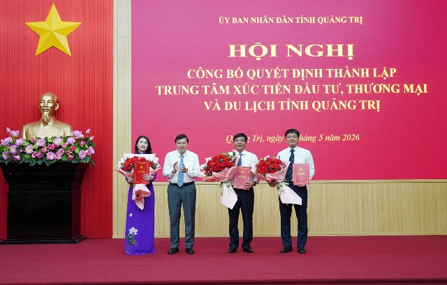 Quảng Trị kiện toàn bộ máy Trung tâm Xúc tiến Đầu tư, Thương mại, Du lịch