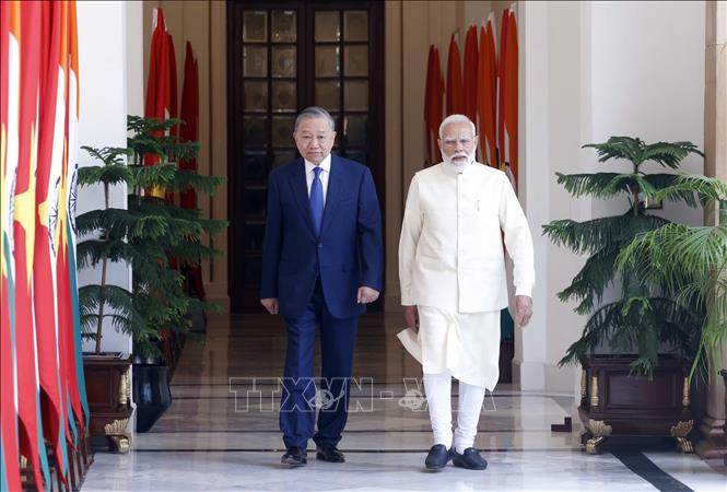 Tổng Bí thư, Chủ tịch nước Tô Lâm và Thủ tướng Ấn Độ Narendra Modi gặp hẹp. Ảnh: Thống Nhất/TTXVN Tổng Bí thư, Chủ tịch nước Tô Lâm và Thủ tướng Ấn Độ Narendra Modi gặp hẹp. Ảnh: Thống Nhất/TTXVN