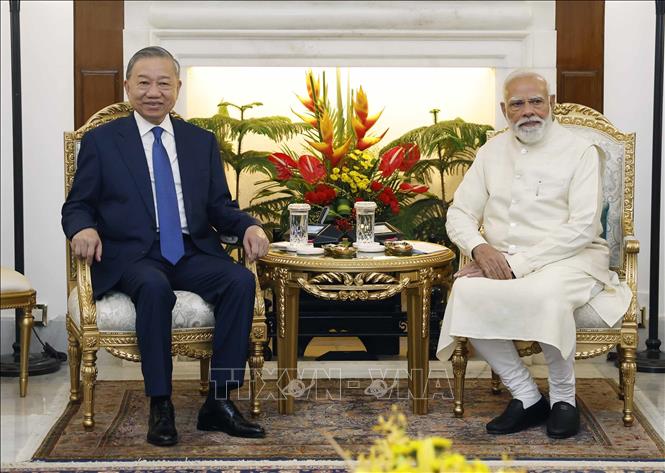 Tổng Bí thư, Chủ tịch nước Tô Lâm và Thủ tướng Ấn Độ Narendra Modi gặp hẹp. Ảnh: Thống Nhất/TTXVN Tổng Bí thư, Chủ tịch nước Tô Lâm và Thủ tướng Ấn Độ Narendra Modi gặp hẹp. Ảnh: Thống Nhất/TTXVN