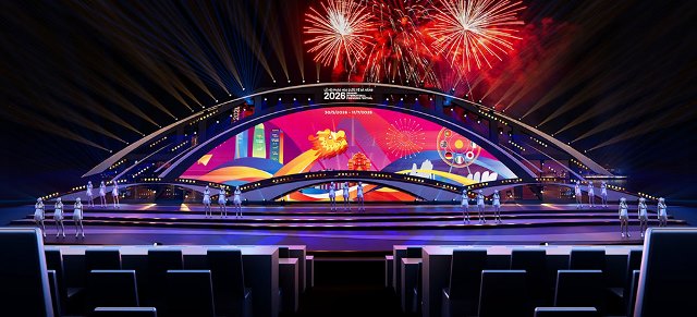 DIFF 2026: Lần đầu xuất hiện sân khấu “vòm khổng lồ” 40m tại Lễ hội thương hiệu pháo hoa