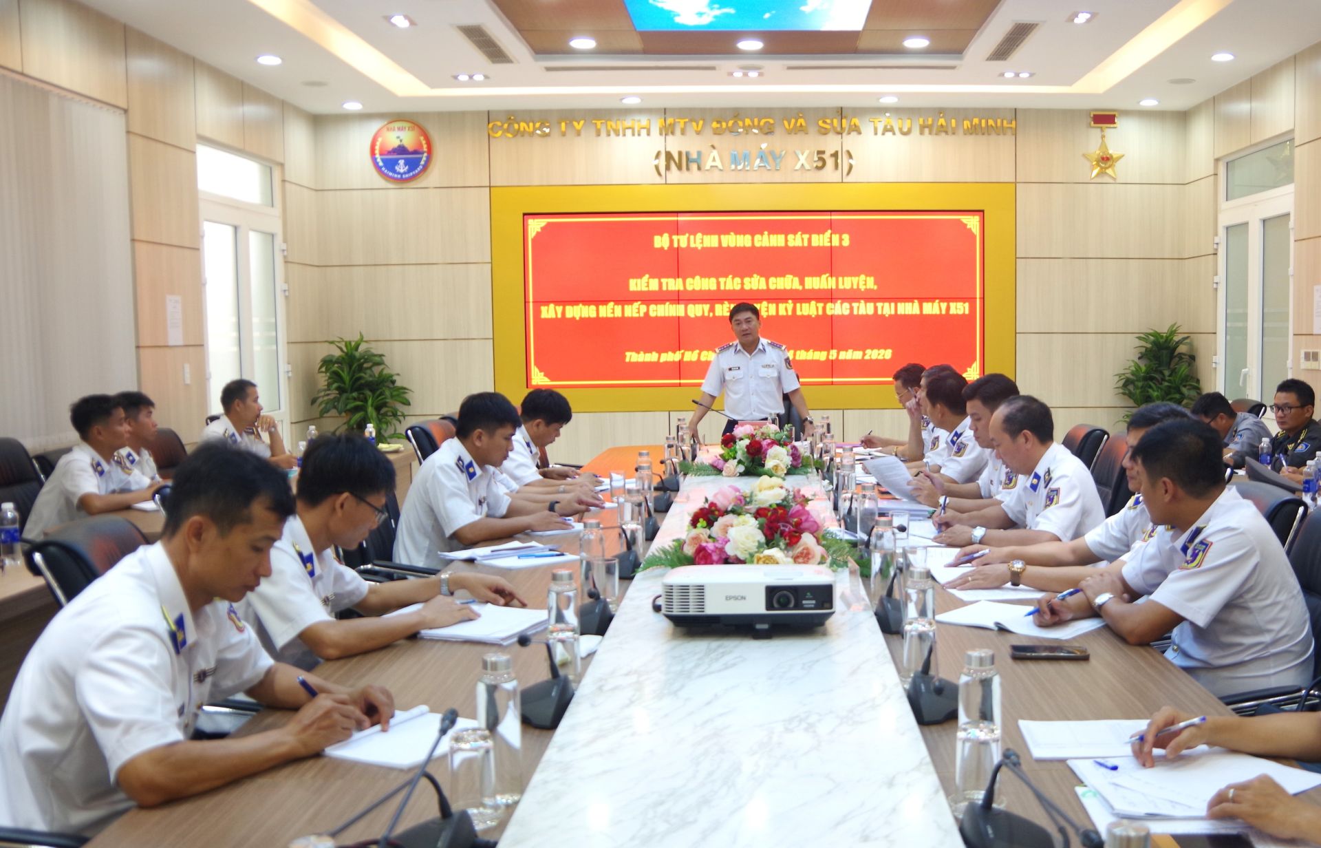 Đại t&aacute; Trần Xu&acirc;n Lương kết luận buổi kiểm tra
