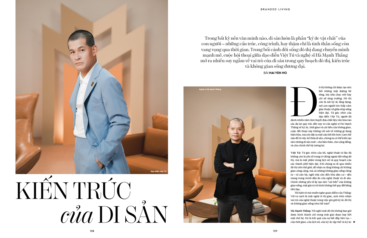 Cuộc đối thoại giữa các chuyên gia đã mang đến những góc nhìn có chiều sâu cho Branded Living Magazine. Cuộc đối thoại giữa các chuyên gia đã mang đến những góc nhìn có chiều sâu cho Branded Living Magazine.