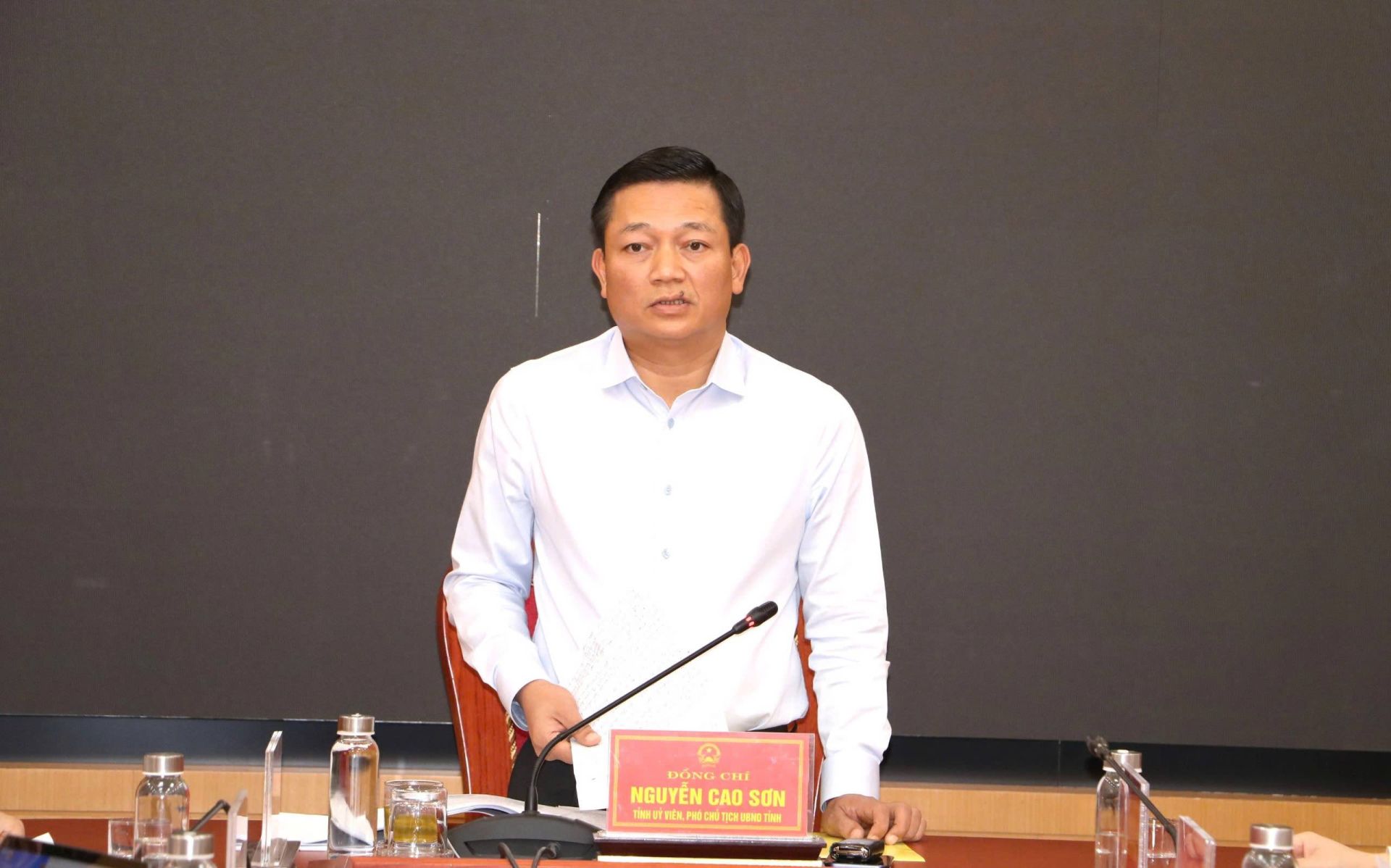 Ph&oacute; Chủ tịch UBND tỉnh Ninh B&igrave;nh Nguyễn Cao Sơn ph&aacute;t biểu