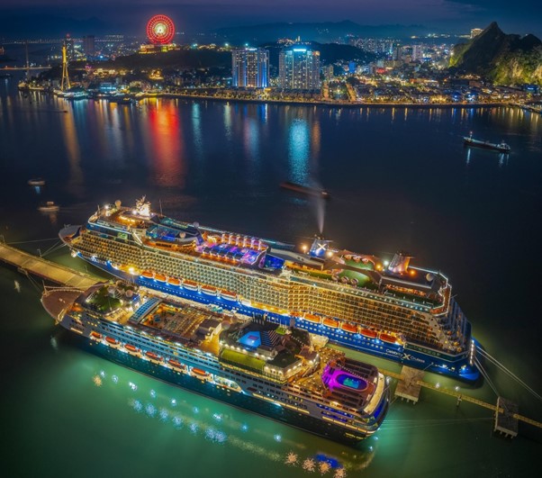 Cảng t&agrave;u kh&aacute;ch quốc tế Hạ Long nằm ngay trong dự &aacute;n, gi&uacute;p Sun Elite City đ&oacute;n trọn d&ograve;ng kh&aacute;ch quốc tế cao cấp. Ảnh: &Aacute;nh Dương