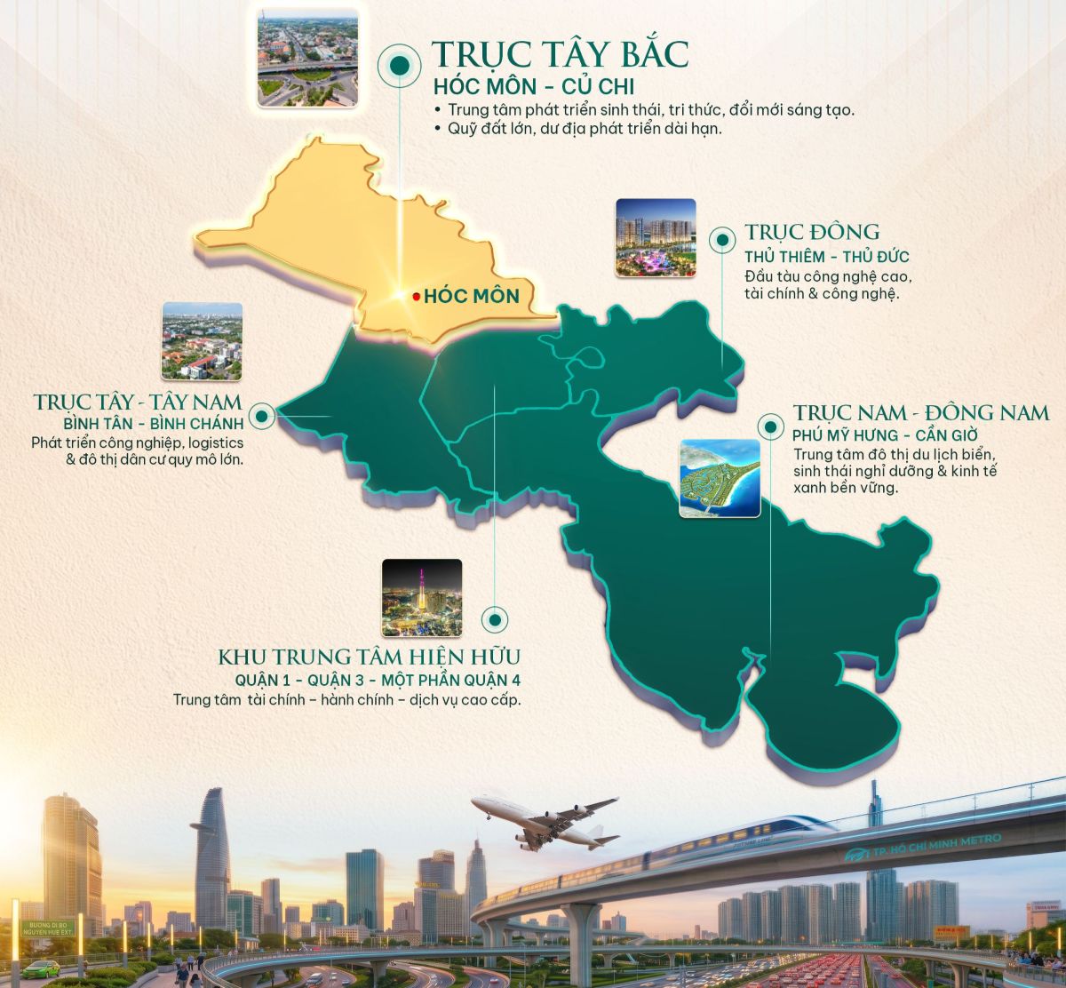 Trục T&acirc;y Bắc TP.HCM đang chứng kiến những bứt ph&aacute; mạnh mẽ của hạ tầng, thay đổi ho&agrave;n to&agrave;n định nghĩa về khoảng c&aacute;ch