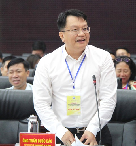 &Ocirc;ng Trần Quốc Bảo, Chủ tịch Hiệp hội Doanh nghiệp TP. Đ&agrave; Nẵng, đề nghị bỏ tư duy 