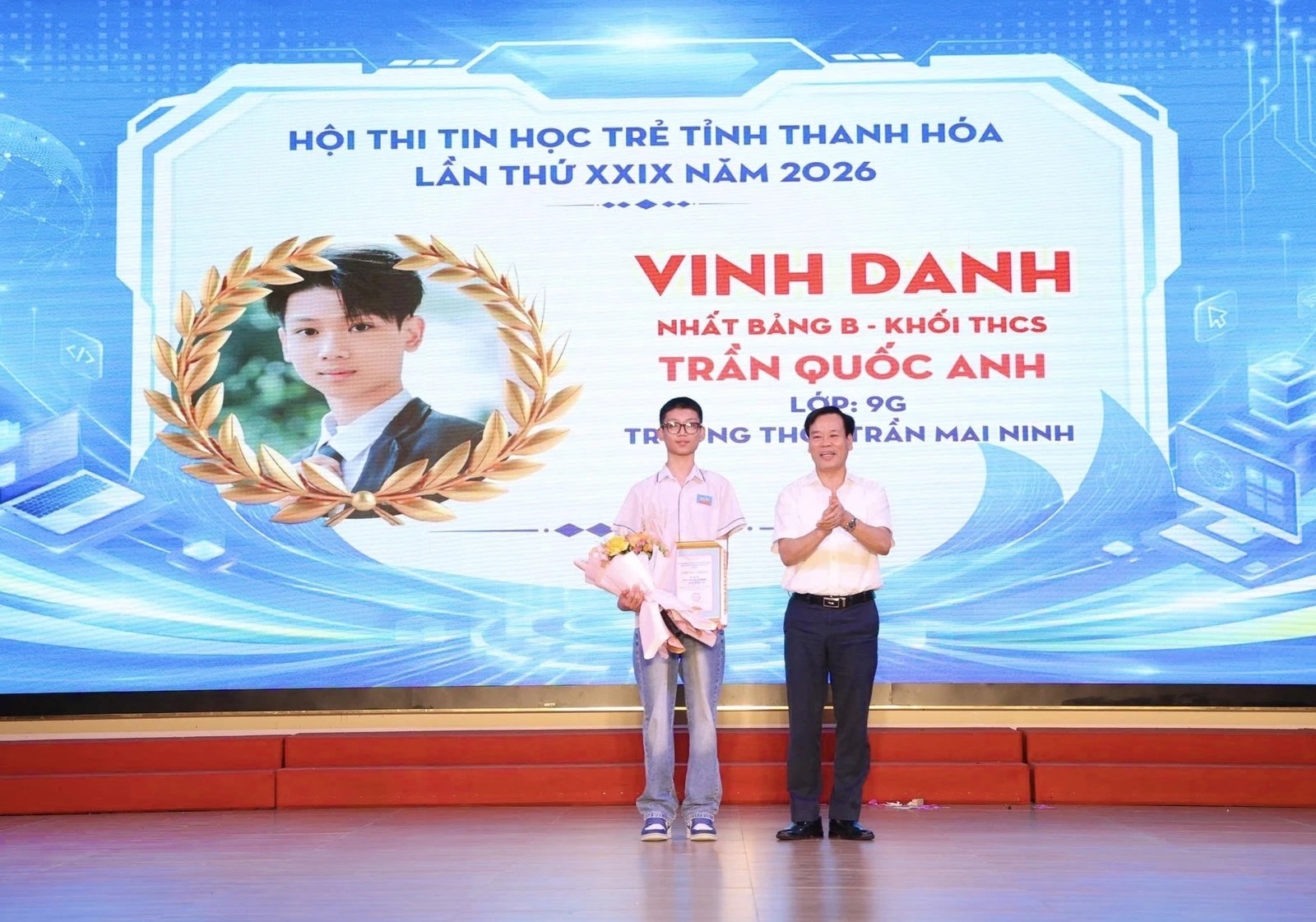 Trao giải Hội thi Tin học trẻ toàn tỉnh Thanh Hóa lần thứ 29